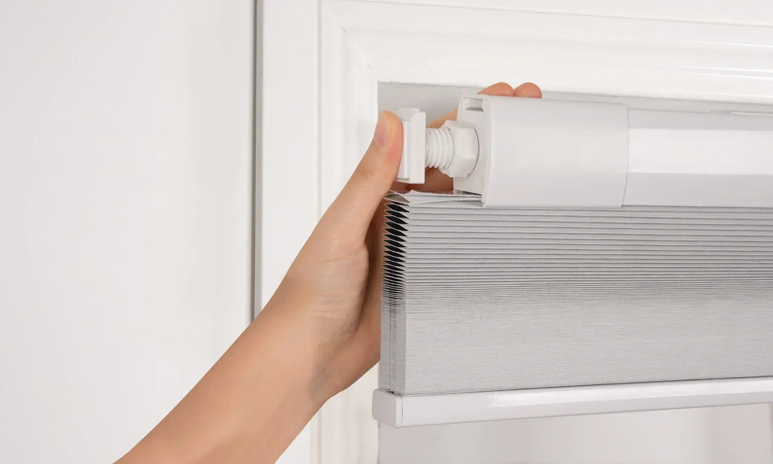 Snap-in no-drill cellular shades fit snugly inside window frames—ideal for renters and minimalists.