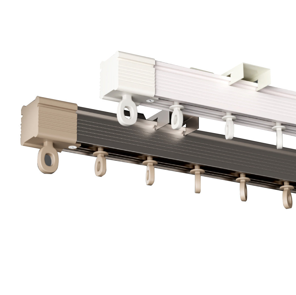 Thickened Aluminum Silent Curtain Track - Superior Weight Capacity SupUpgrade your home with our premium curtain track, designed for both functionality and aesthetics. Featuring a high-hardness coated surface, this track ensures super Thickened Aluminum Silent Curtain Track - Superior Weight Capacity Support