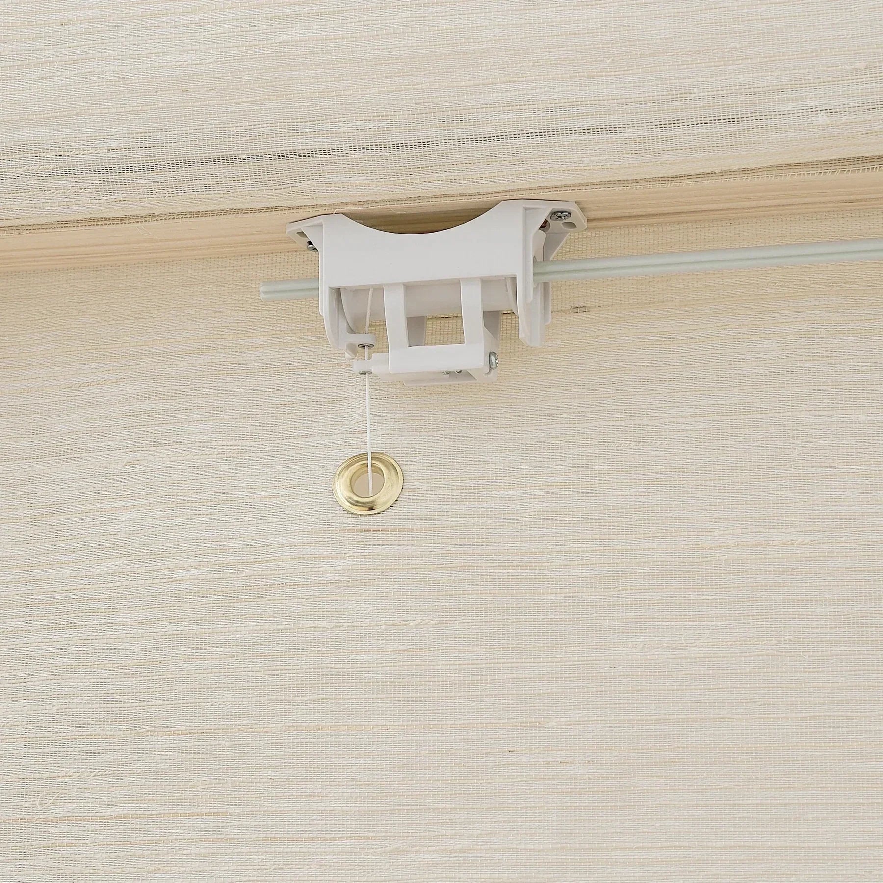 Natural Ramie Bamboo Window Shades in Coconut White, featuring delicate texture and eco-friendly materials.