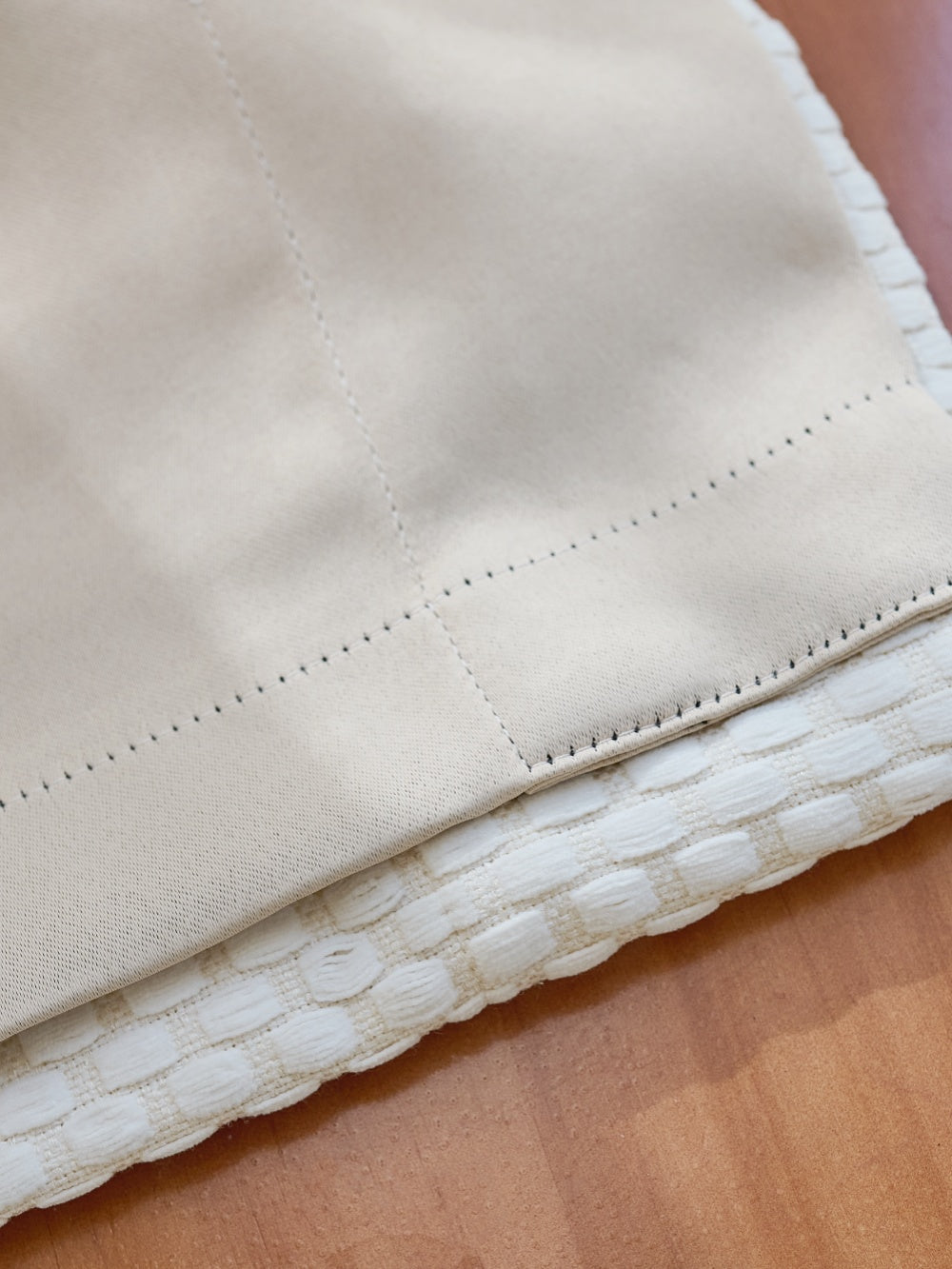 Thermal curtains "Pearl Drops" with elegant design and heat blocking features.