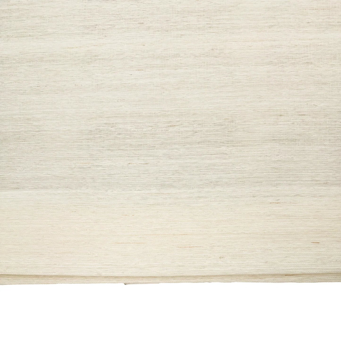 Natural ramie bamboo window shades in coconut white, featuring a delicate and refined texture, ideal for light interiors.