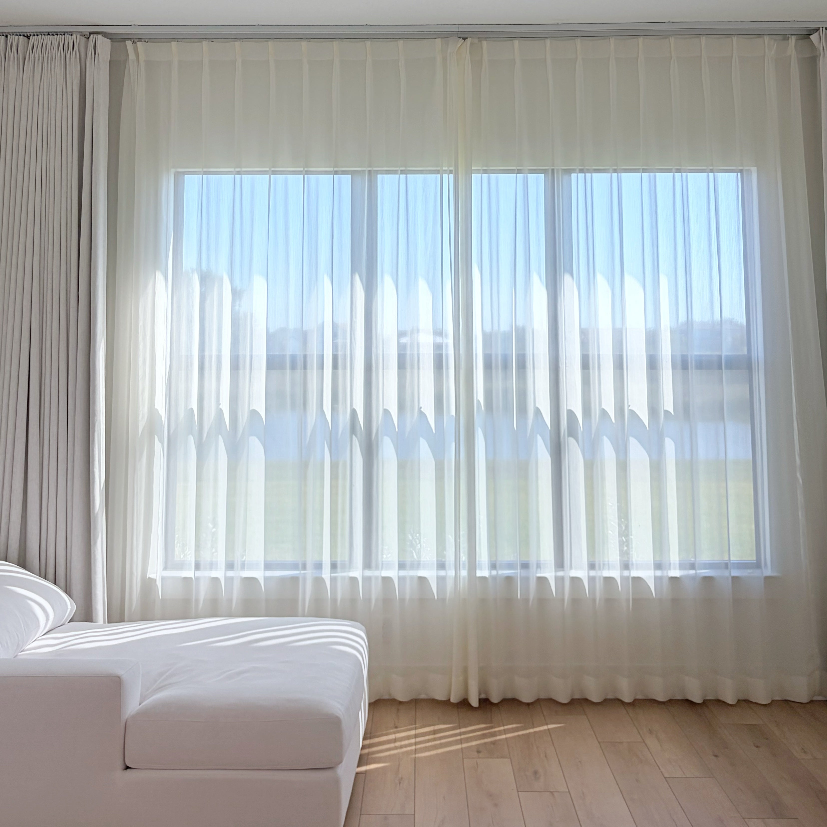Drapery Curtains Wispy Translucent - White, Select Blinds, image size:3311x3311