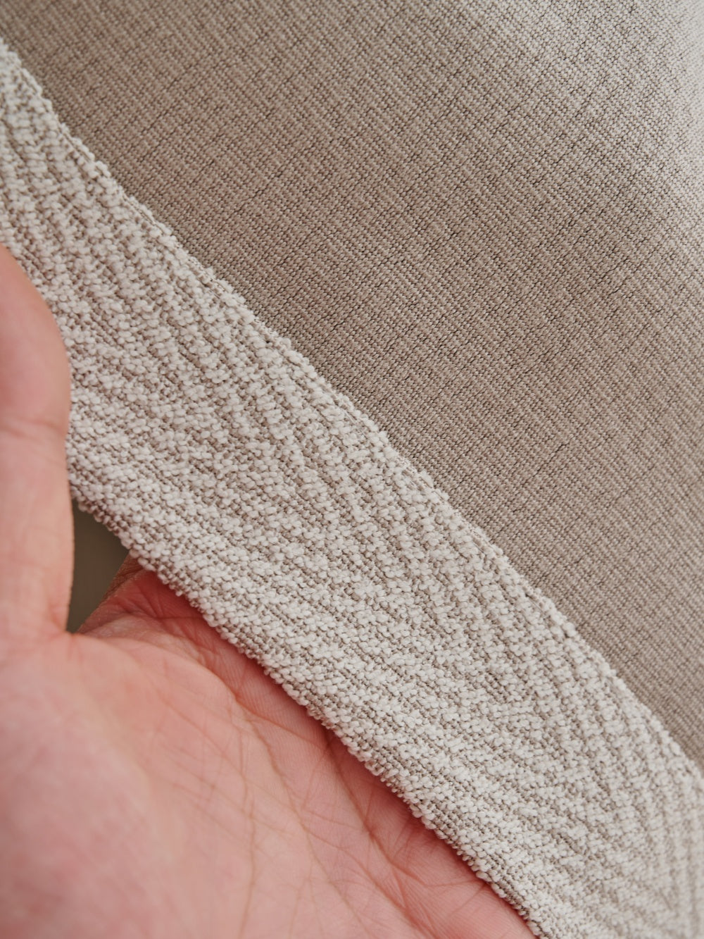 Herringbone blackout curtain fabric texture with elegant design for bedroom.
