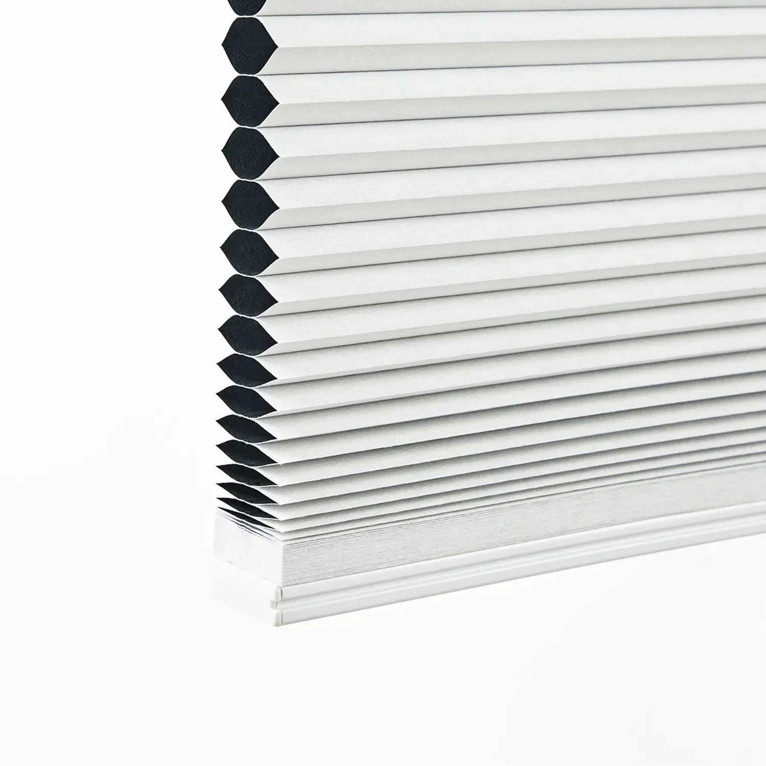 Affordable waterproof bathroom blinds with cordless honeycomb design, available in 5 colors.