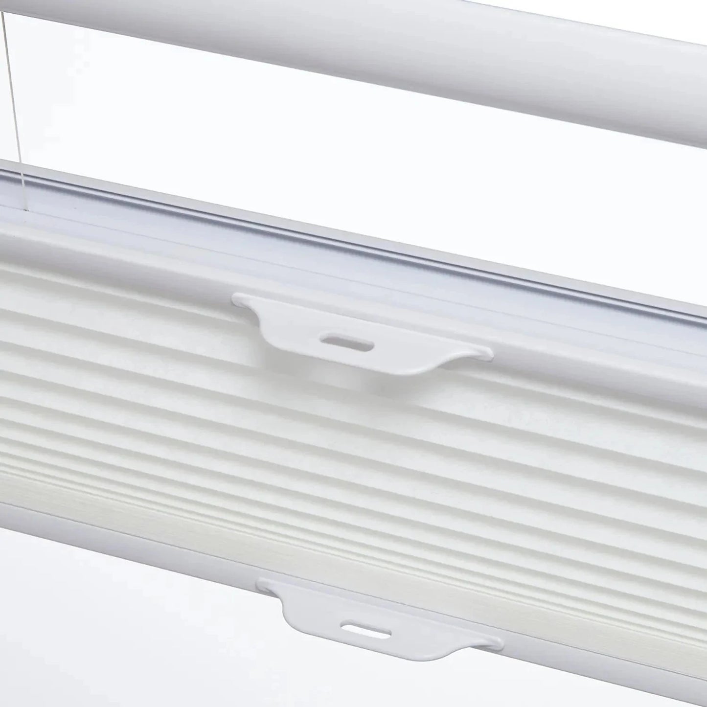 Cordless 38mm top down bottom up shades honeycomb blinds in white.