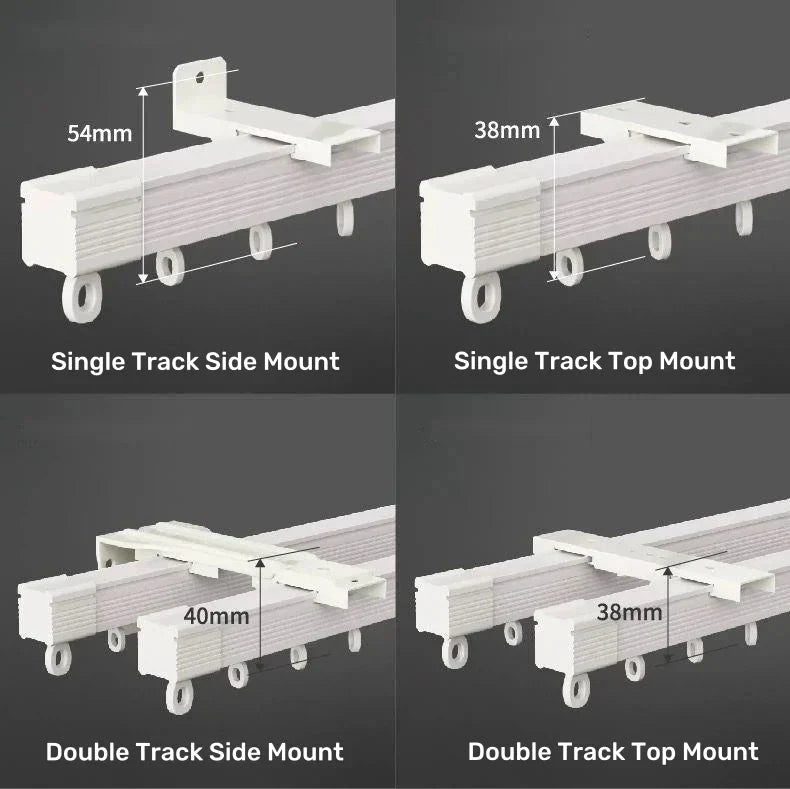 Thickened Aluminum Silent Curtain Track - Superior Weight Capacity SupUpgrade your home with our premium curtain track, designed for both functionality and aesthetics. Featuring a high-hardness coated surface, this track ensures super Thickened Aluminum Silent Curtain Track - Superior Weight Capacity Support