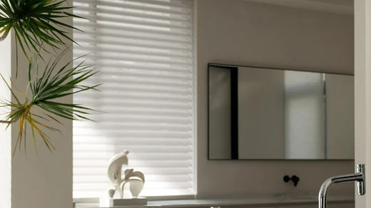 3 modern minimalist kitchen window treatments showcasing sleek, simple designs
