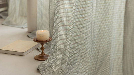 Visual comparison of easeease semi-blackout curtains and sheer curtains