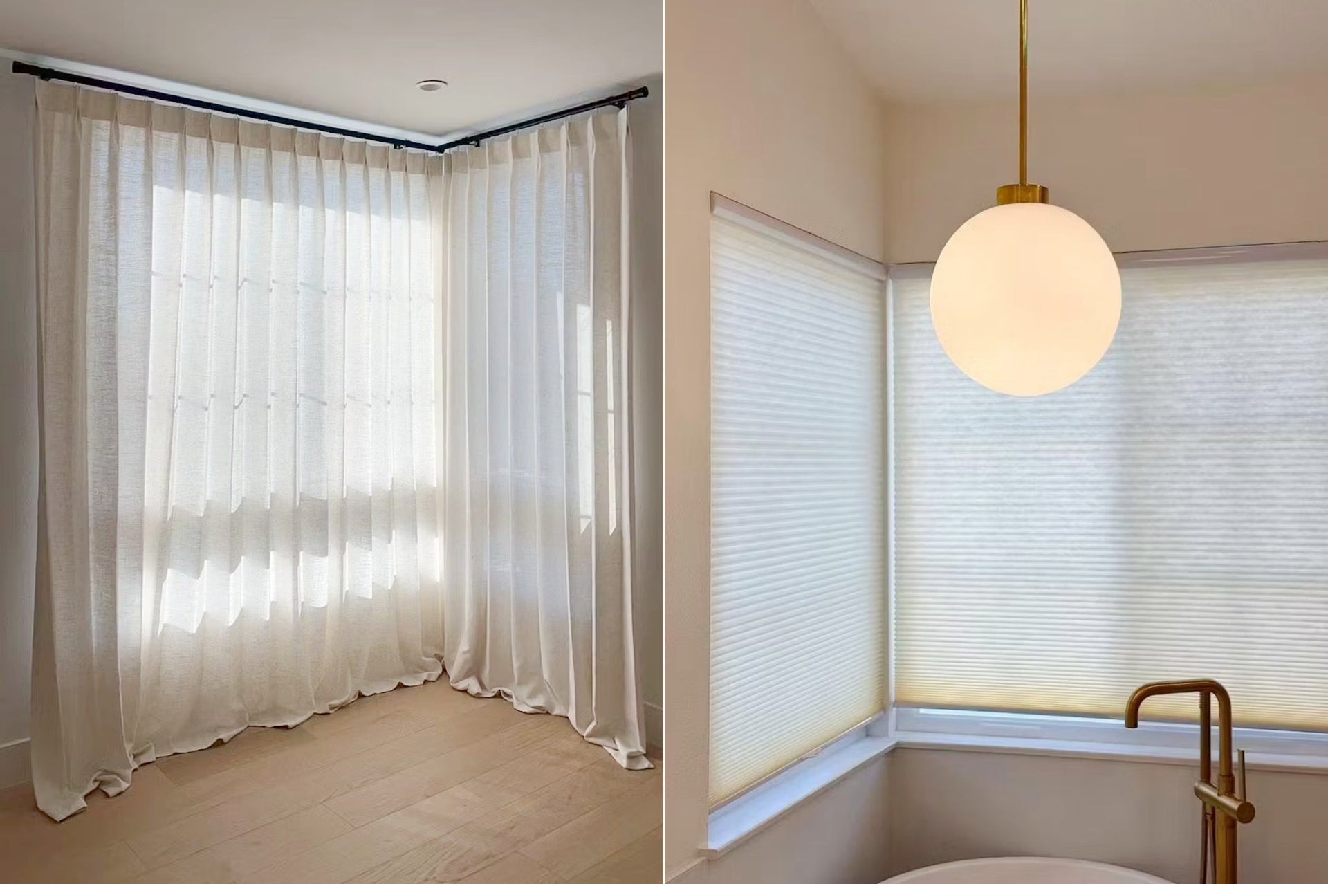 Soluciones Creativas para Cortinas de Ventanas en Esquina: Ideas y Consejos  | EaseEase, image size:1920x1278