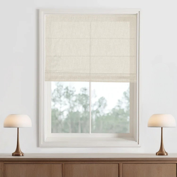 Top Down Bottom Up Roman Shades - Custom Hobbled Window Shades