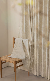 Magnolia floral embroidered curtains for a bedroom with personality