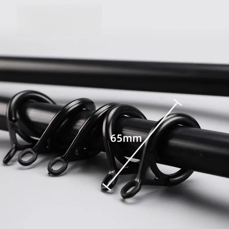 Adjustable curtain rod with smooth operation and heavy-duty alloy bracket for durable, rust-resistant curtain support