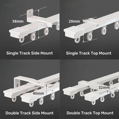 EaseEase Aluminum Alloy Silent Track - Ultra-Thin Invisible Design