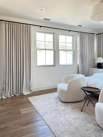 Herringbone Blackout Curtains for Bedroom