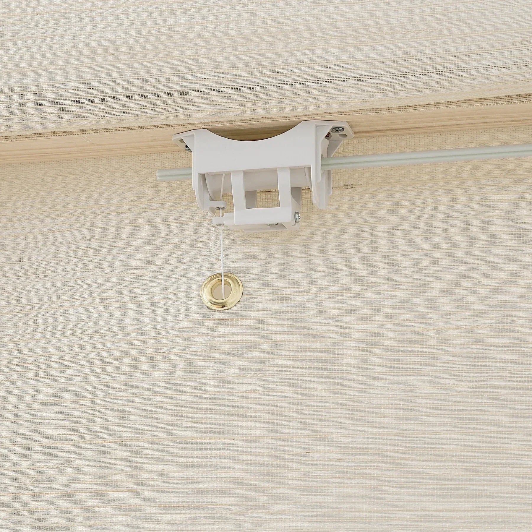 Natural Ramie Bamboo Window Shades in Coconut White, featuring delicate texture and eco-friendly materials.