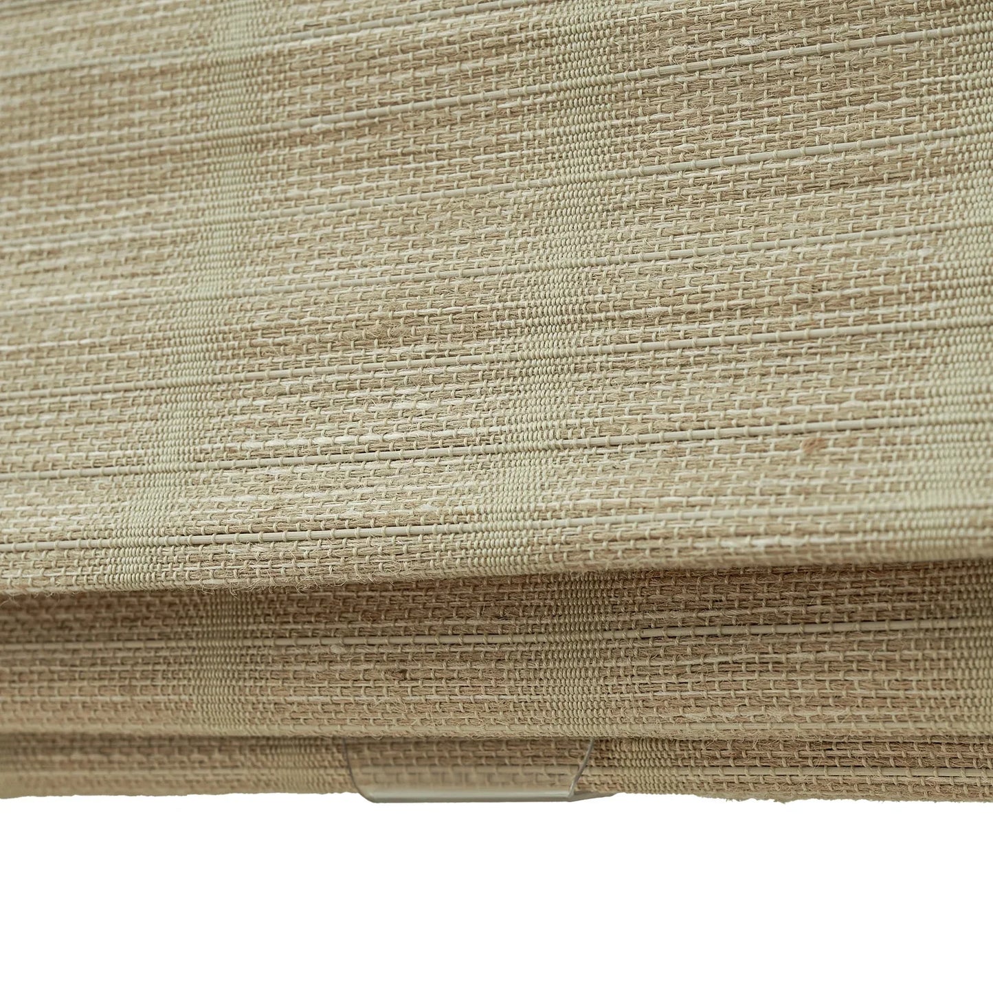 Natural Jute Bamboo Outdoor Shades in Oak tone with textured weave.
