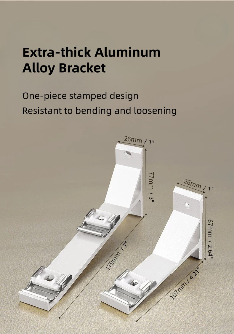 Custom oversized aluminum bay window curtain rod for L-shape windows with pleat and ripple fold headers