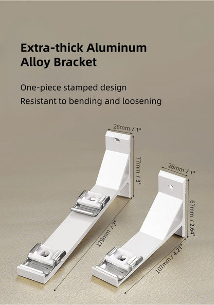 Custom oversized aluminum bay window curtain rod for L-shape windows with pleat and ripple fold headers