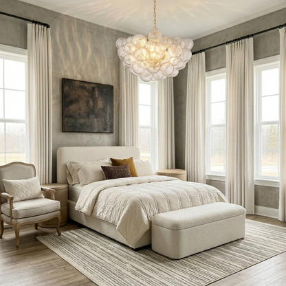 Heavy duty custom French return extra-long curtain rod for blackout curtains minimizing light gaps