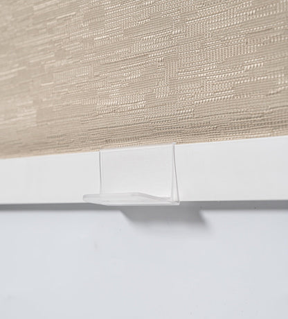 Close-up detail of the handle accessory on EaseEase cordless dual-layer day and night roller shades, highlighting its sleek design and functionality.