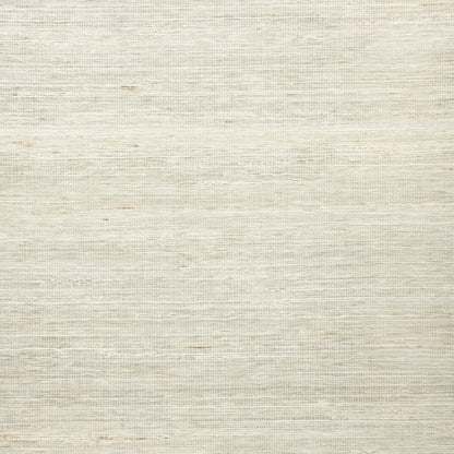 Coconut white ramie bamboo window shades with delicate woven texture.