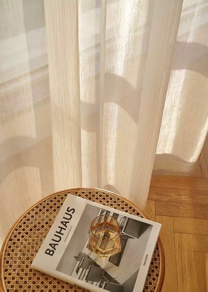 EASEEASE Galaxy Sheer Curtains with Flowing Sparkle Accents, Starry Radiance for Sunrooms