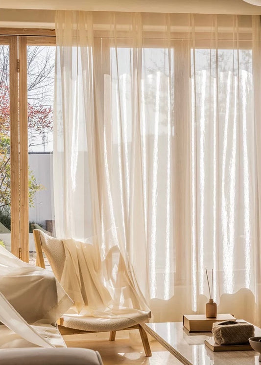 EASEEASE Galaxy Sheer Curtains with Flowing Sparkle Accents, Starry Radiance for Sunrooms