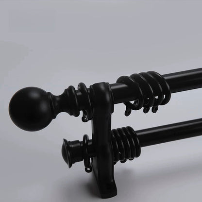 Adjustable curtain rod with smooth operation, thickened Roman design, and durable alloy bracket.