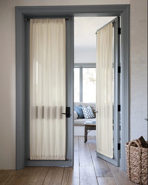 Cortinas francesas con bolsillo para barra personalizado