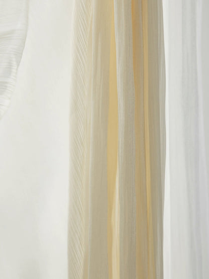 EASEEASE Galaxy Sheer Curtains with Flowing Sparkle Accents, Starry Radiance for Sunrooms