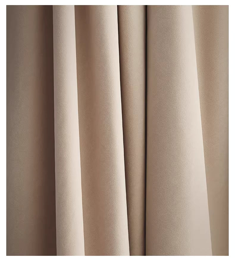 Luxuriöse samtige Vorhänge mit hohem Mattglanz, Heimkino-Vorhänge, in 55 Farben