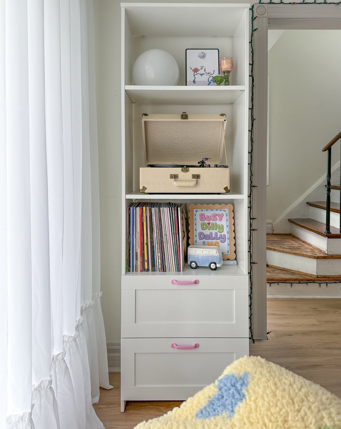 Rideaux transparents à ourlet froncé pour chambre de princesse
