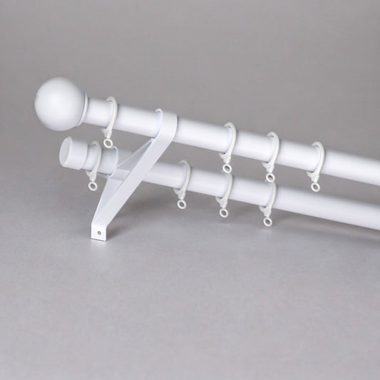 Close-up of white EaseEase Silent Smooth Thickened Curtain Rod