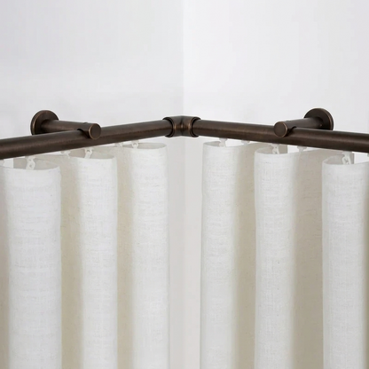 Luxury Traverse Curtain Rods with smooth-glide track and seamless corner connectors for modern drapery and bay windows