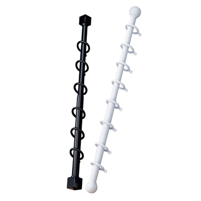 Adjustable curtain rod with smooth operation and heavy-duty alloy bracket for heavyweight curtains