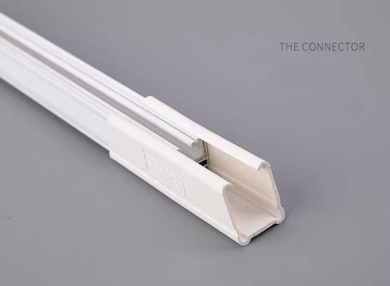 Thickened aluminum curtain track for U and L-shaped windows with silent, heavy-duty performance and magnetic closure