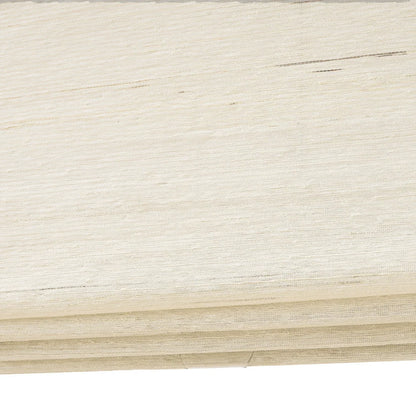 Natural coconut white ramie bamboo window shades with delicate woven texture for light interiors