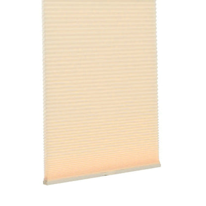 No-drill honeycomb shades beige cordless blinds with 26mm design for easy tool-free window installation