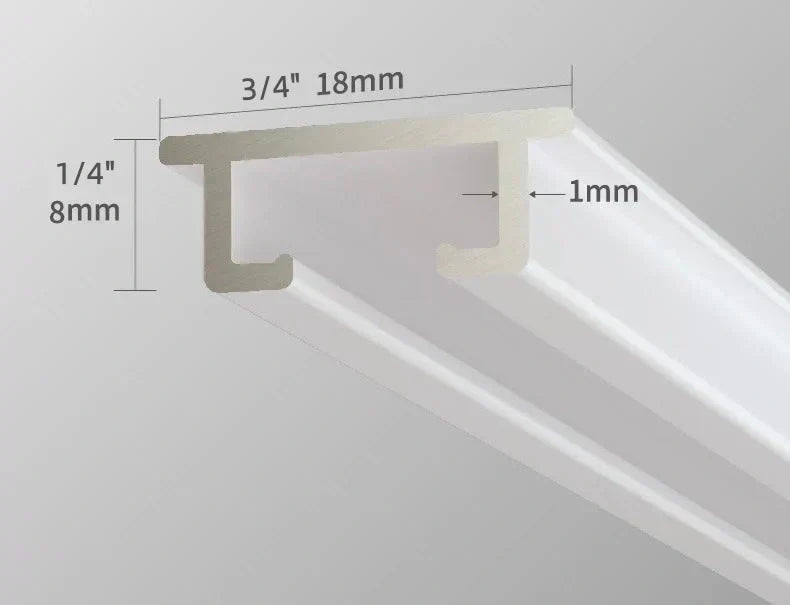 Ultra-thin aluminum ceiling curtain track with whisper-quiet operation installed on flat ceiling