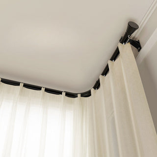 EaseEase corner window curtain rod