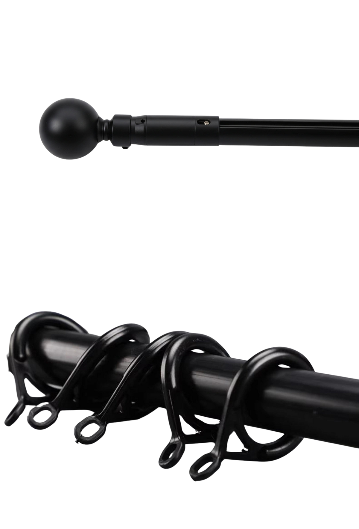 Electric curtain rod for oversized windows with silent motor and smart home Wi-Fi control