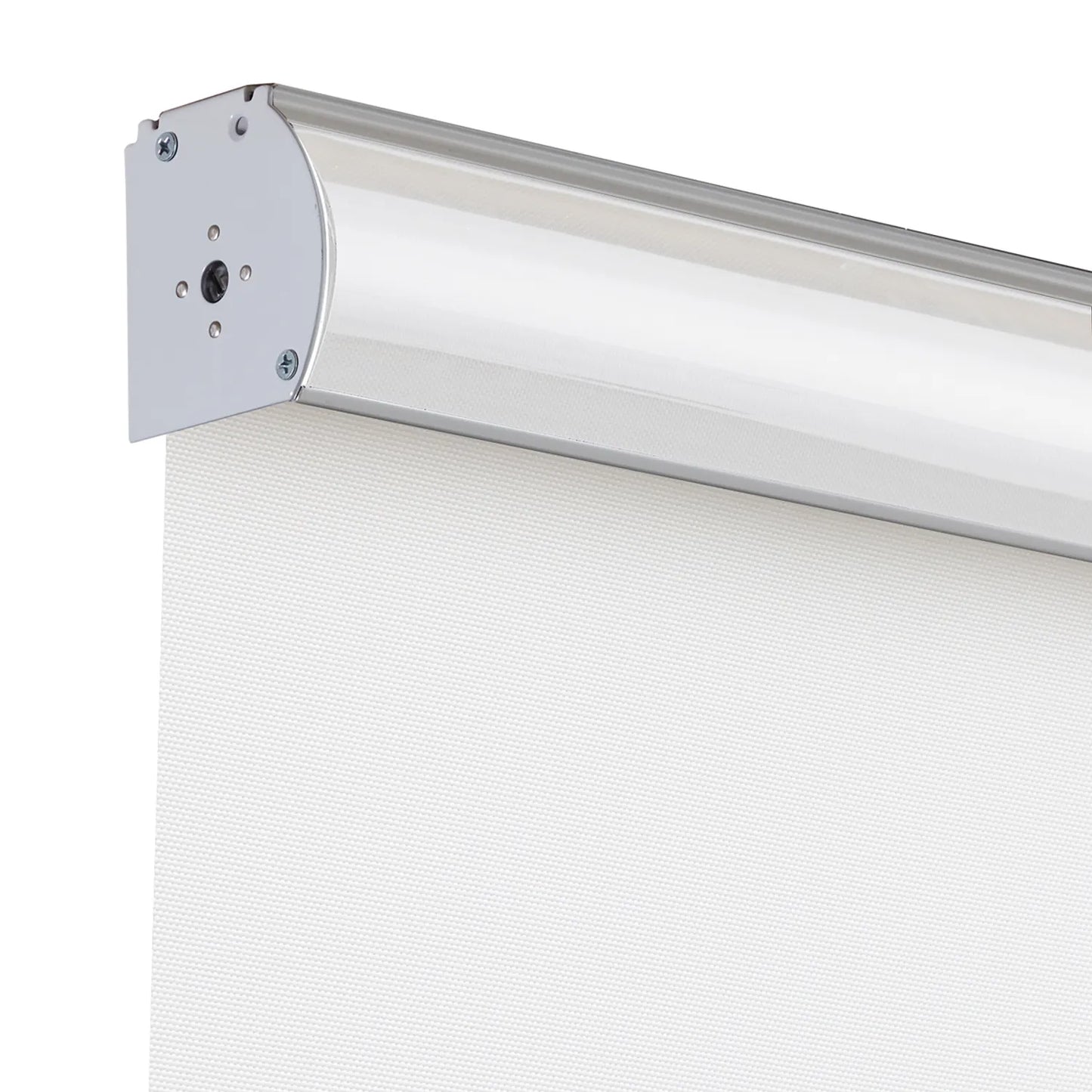 Close-up of EaseEase UV Blocker Roller Blind showing robust roller tube and cordless bracket design for safe and easy installation