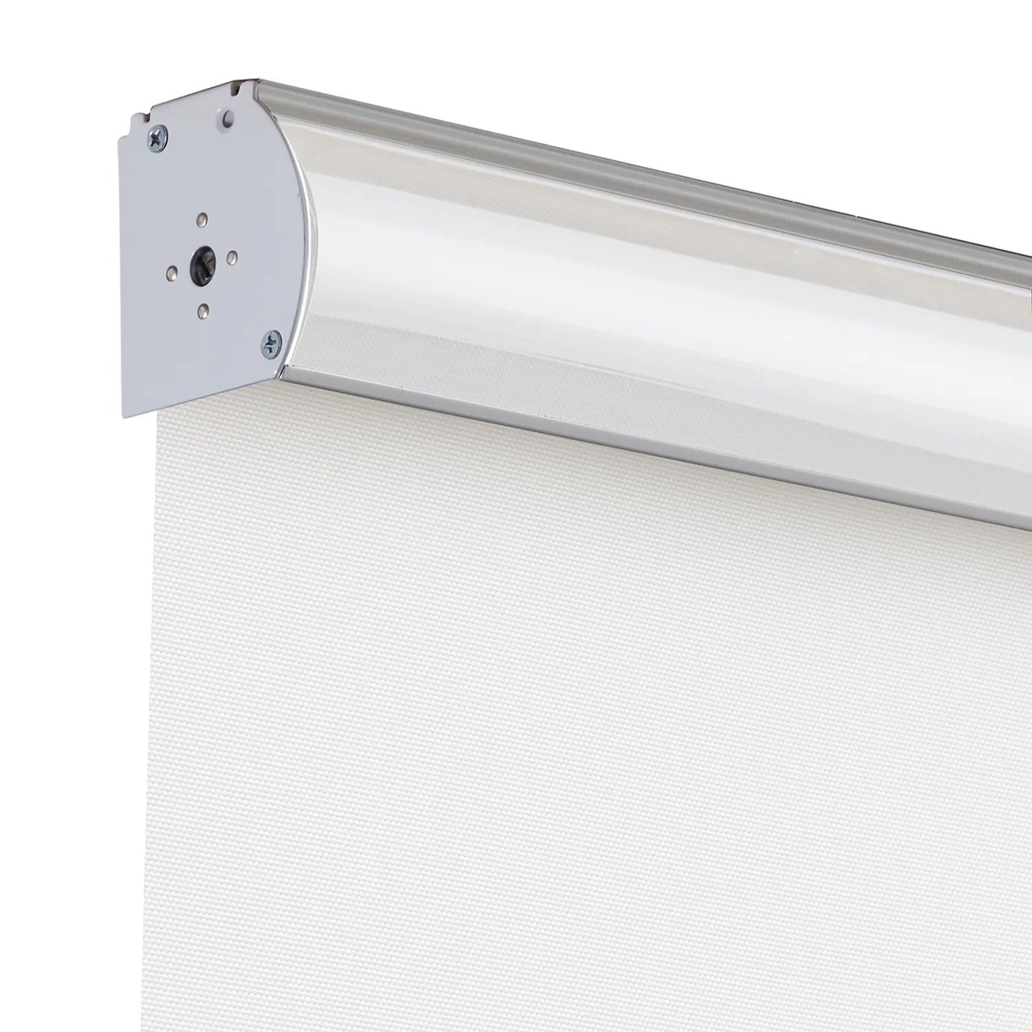Close-up of EaseEase UV Blocker Roller Blind showing robust roller tube and cordless bracket design for safe and easy installation