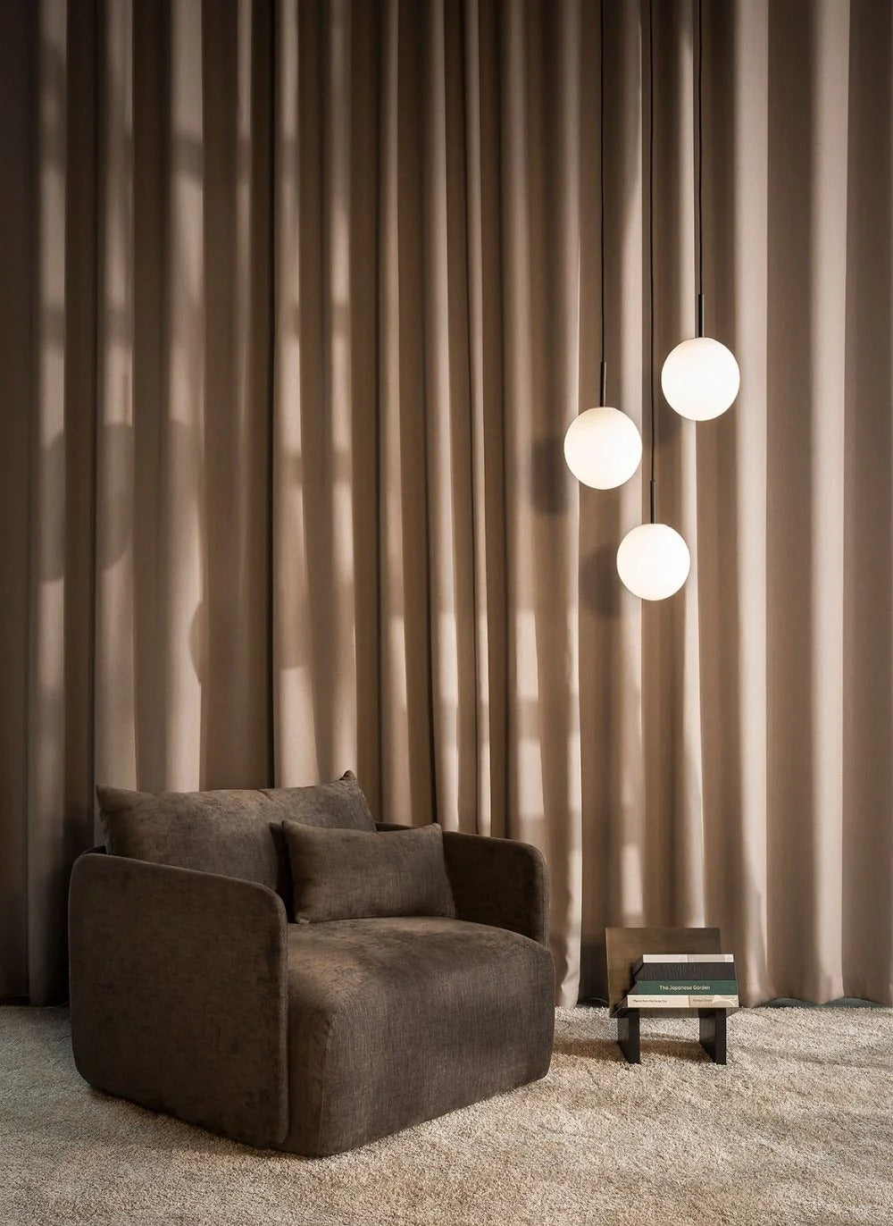 Luxurious high-matte velvet home theater curtains in 55 colors for superior light absorption and sound insulation