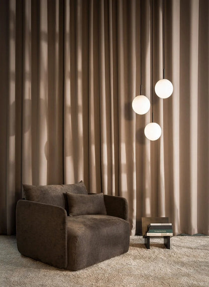 Luxurious high-matte velvet home theater curtains in 55 colors for superior light absorption and sound insulation