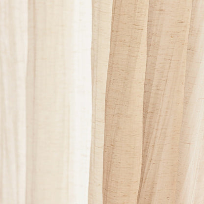 Lightweight crinkled linen gauze living room curtains with semi-privacy and light-filtering texture
