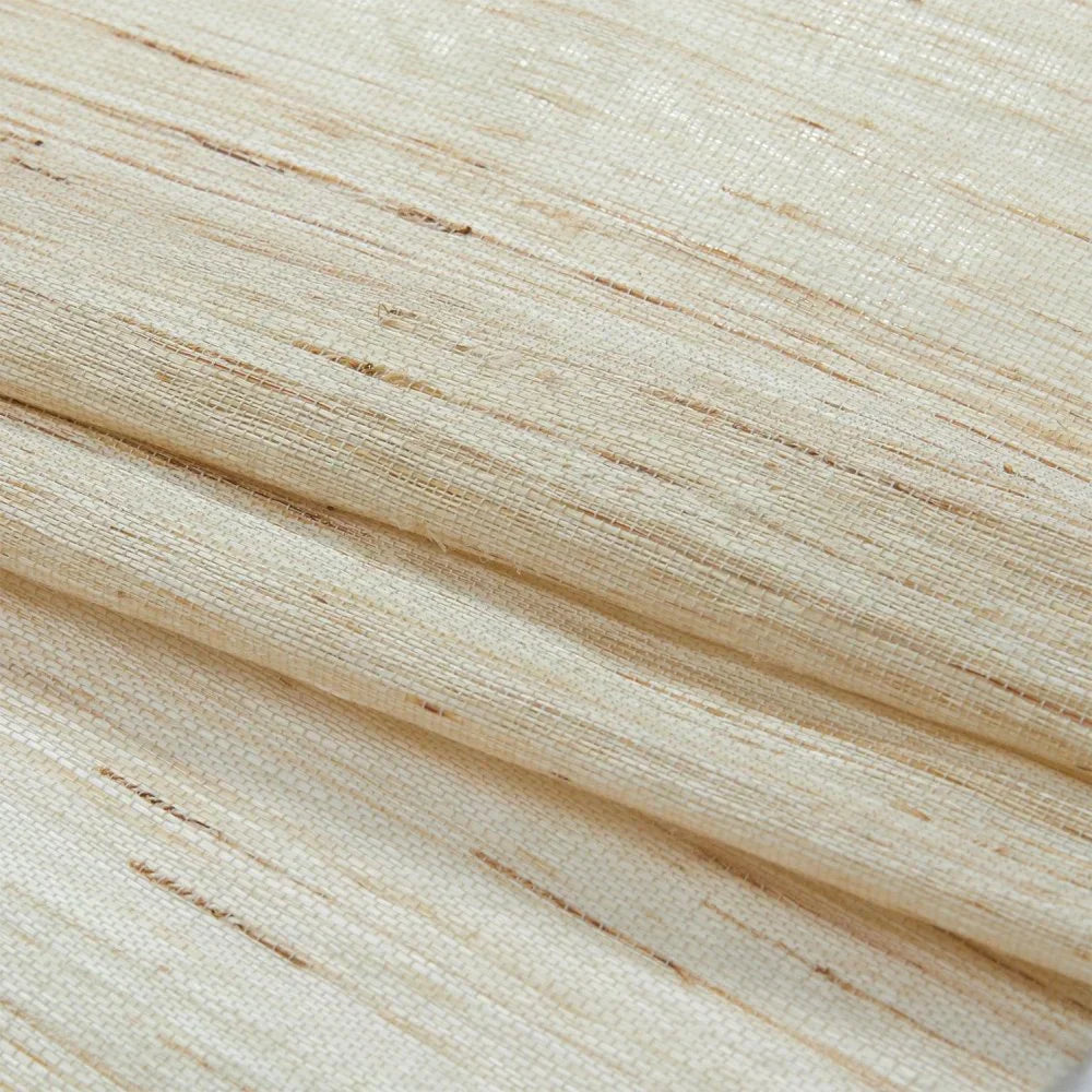 Natural ramie bamboo shades in cashew, mildew-resistant woven blinds with soft texture.