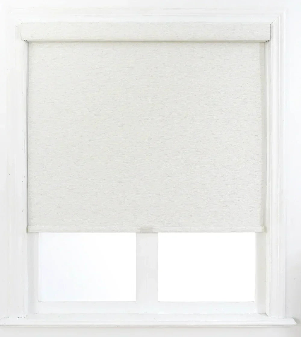 No drill roller blinds extra-wide cordless linen fabric secure installation large window