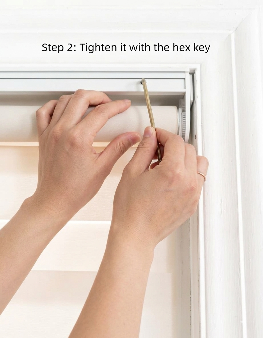 No drill zebra shades extra-wide cordless gap-free window covering installed without damage