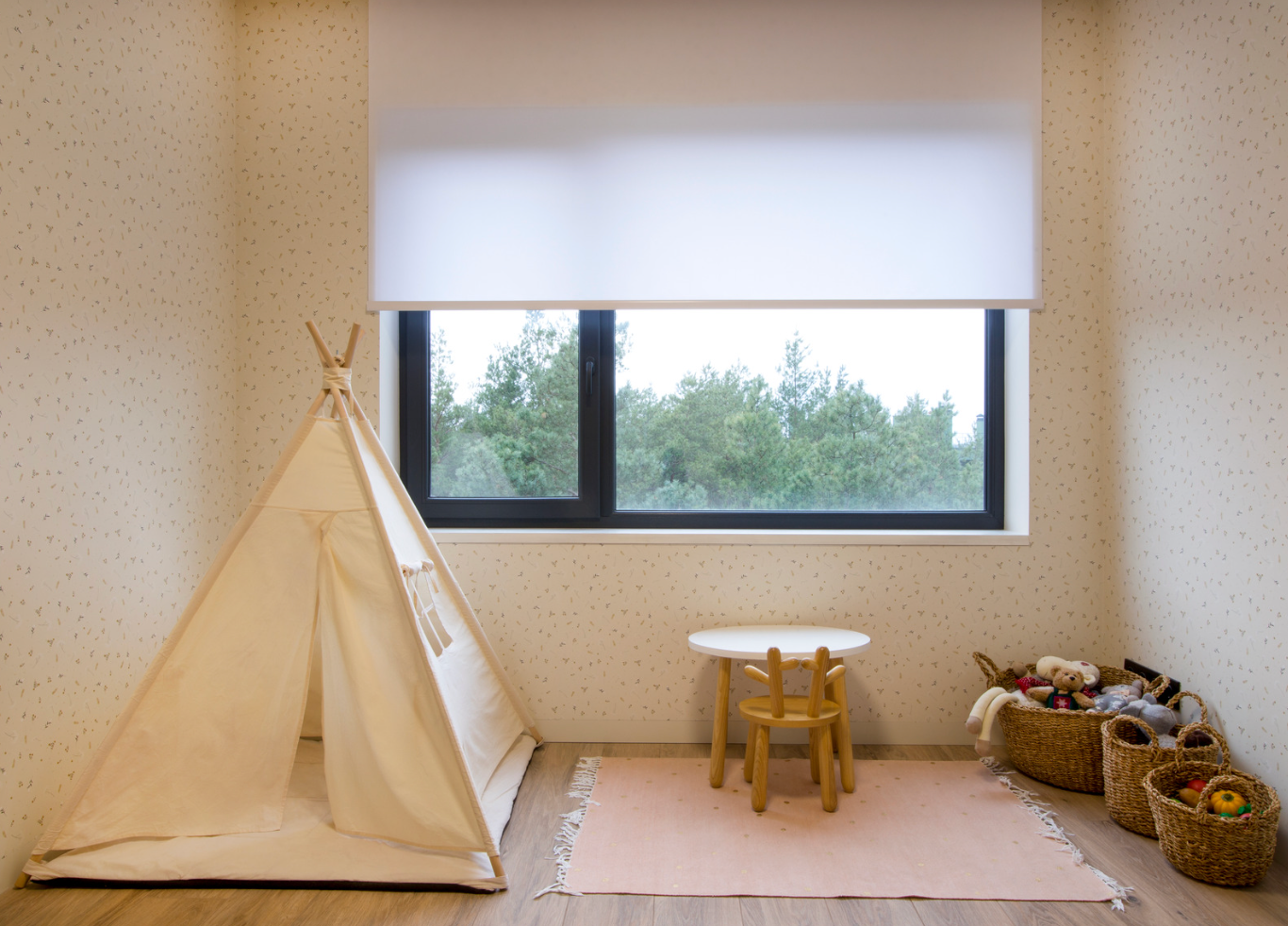 When to choose outside-mount window shades, mounted on the wall